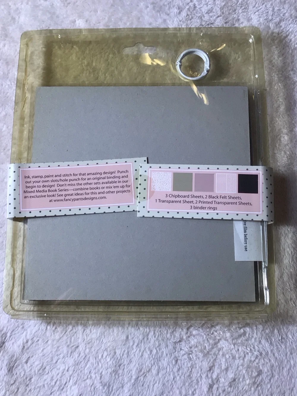 Mixed media square book 8x8